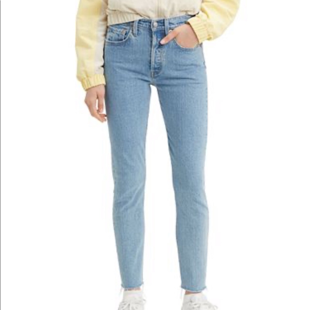 Levi’s 501 high rise skinny jean in tango raw hem - Picture 13 of 16